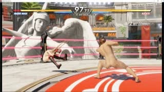 RYONA Doa6 Marie Rose vs seven Naked Guy