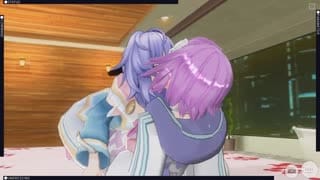 Yuri Neptune x Plutia [CM3D2]  Hyperdimension Neptunia