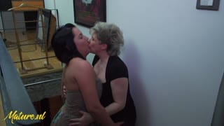 Shy 18 Year Old Gets a Special Treat From Her Hairy Stepmom