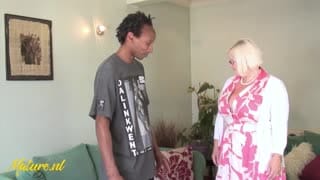 Big Natural Tits Grandma Can’t Resist Her Desire For BBC