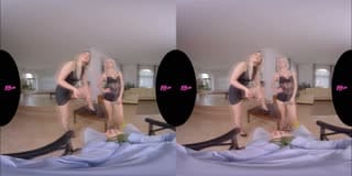 18VR Zazie Skymm & Selvaggia Babe Want Your Money And Hard Cock