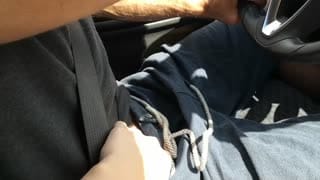 Cum in my mouth in car