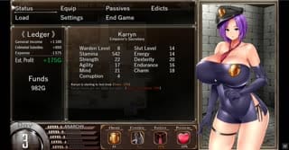 Karryn's Prison [RPG Hentai game] Ep.5 Jerking off prisoners in the prison bar