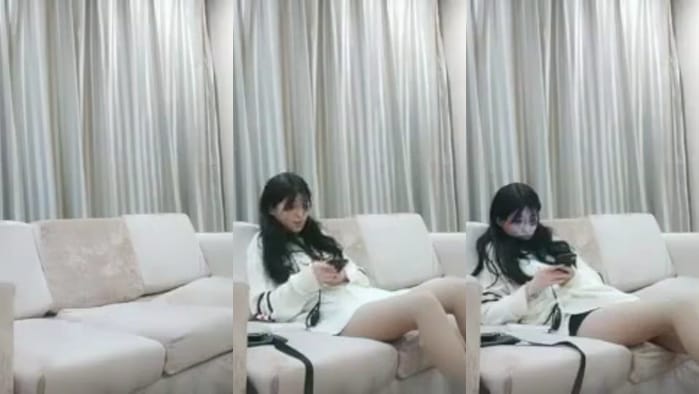 皮肤白皙卷发妹子～骚又主动让主人好享受