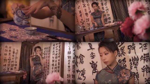 國産麻豆AV 麻豆女神微愛視頻 國風系姐妹 米兒 國風姐妹旗袍誘惑