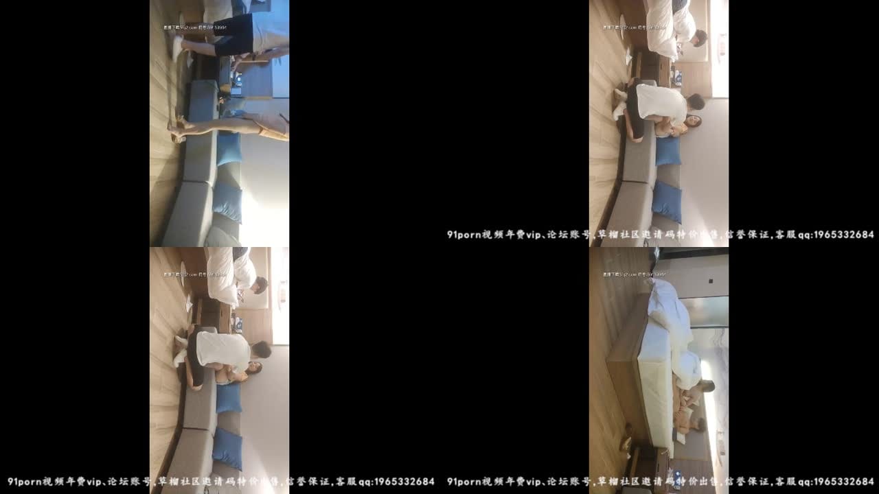小二探花約了兩少婦兩男兩女4P啪啪，口交舔弄騎乘後入床邊猛操一人一個，呻吟嬌喘非常誘人