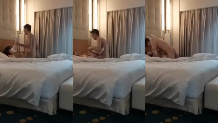 小哥哥吃真好，在酒店和火辣身材女友啪啪，把女友操得直叫~