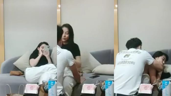 超级大眼正妹看到大把钞票甘愿被爆操玩弄，妹子受不了呻吟娇喘