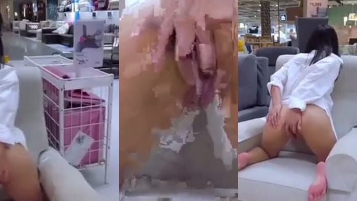 网疯传~ 宜家就是我家！在展示品上大方潮吹没再怕！