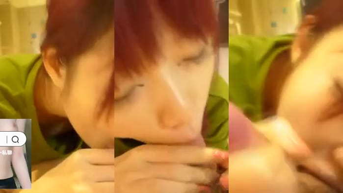 带漂亮女友开房啪啪，没想到她超主动吃肉棒讨操～