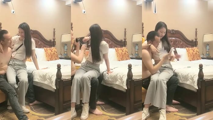 叫鸡偷拍流出~ 神探老金  超有感! 173cm长腿妹跪下吹箫、床上极骚扭动