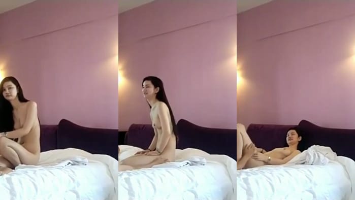 与高挑清秀妹子约啪，换上黑丝袜的她让人看了更想上~