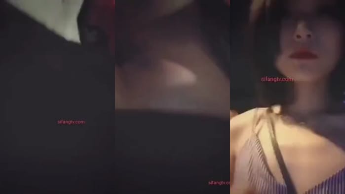 推特黑暗系女神生活大尺度私拍！出租车上脱衣露奶头！