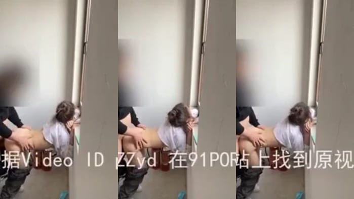 老公突然查勤！偷情人妻临危不乱继续天台激战！