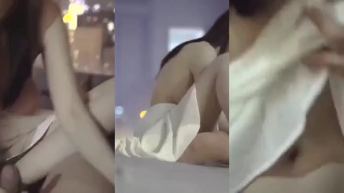 高颜值F奶妹子酒店约啪，这么天然的浑圆大奶不用来乳交就太可惜了~