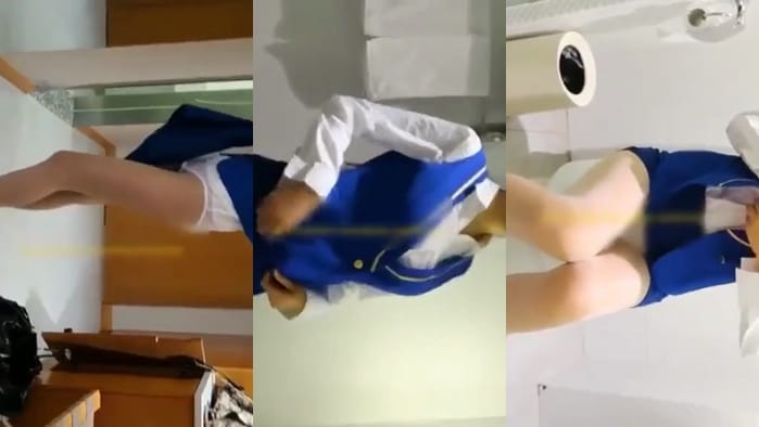 【国产馆】样子清純的學院嫩模酒店制服尺度私拍视频