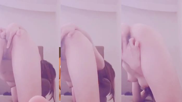 推特网红美少女(许愿)爆裂黑丝口技揉捏玩弄两颗花生米乳头，小鲸鱼震动到失禁为止