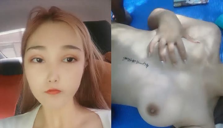 爱好自然的北京极品骚母狗到山林间野战，有人经过也不怕给人瞧见~