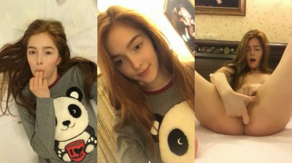 超漂亮的混血女孩在家自慰露穴