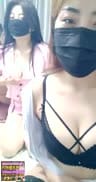 【国产馆】很是风骚姐妹主播干爹的双飞生活一多炮友3p啪啪秀穿着镂空奶子开裆连体情趣网丝被操内射了其中一个妹子