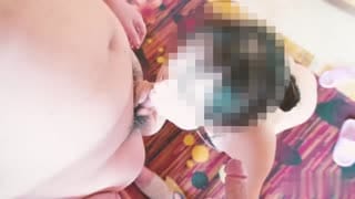 调教95年小母狗，3P前后夹击，双洞中出！